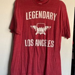 Legendary Los Angeles t shirt, red, worn once